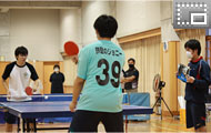 卓球の試合の様子です 卓球の試合の様子です
