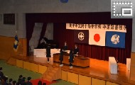 表彰式、賞状伝達式、千葉県高等学校教育研究会学校図書館部会　優良図書委員