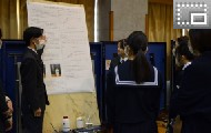 理数科課題研究プレゼンテーションの様子 理数科課題研究プレゼンテーションの様子