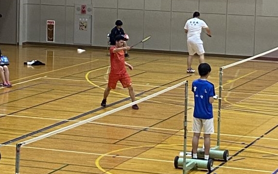 大会風景(1) バドミントン部(男子)/大会の写真です。